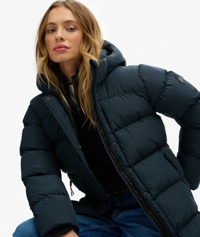 Doudoune Mi-longue à Capuche Sports Taille: 42 - Superdry - Modalova