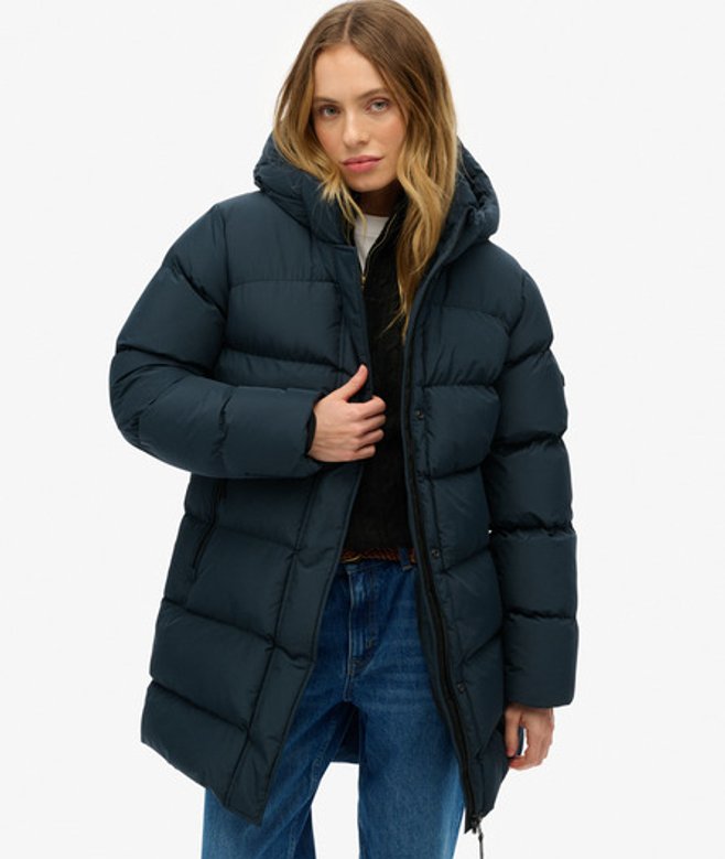 Doudoune Mi-longue à Capuche Sports Taille: 36 - Superdry - Modalova