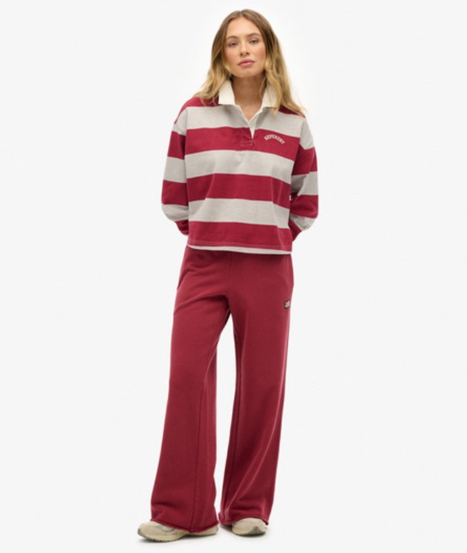 Superdry Athletic Essentials Rechte Joggingbroek Red