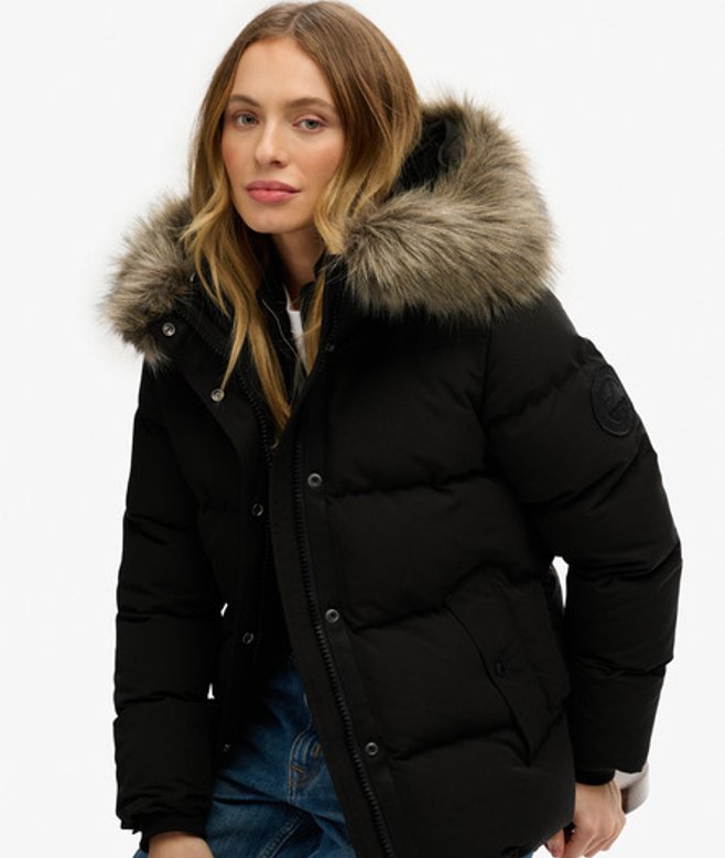 Everest Classic Puffer Jas Black Grootte: 40 afbeelding