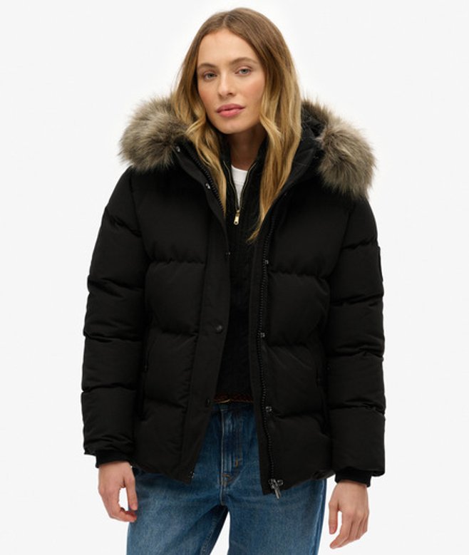 Superdry Everest Five Baffle Pufferjas Black