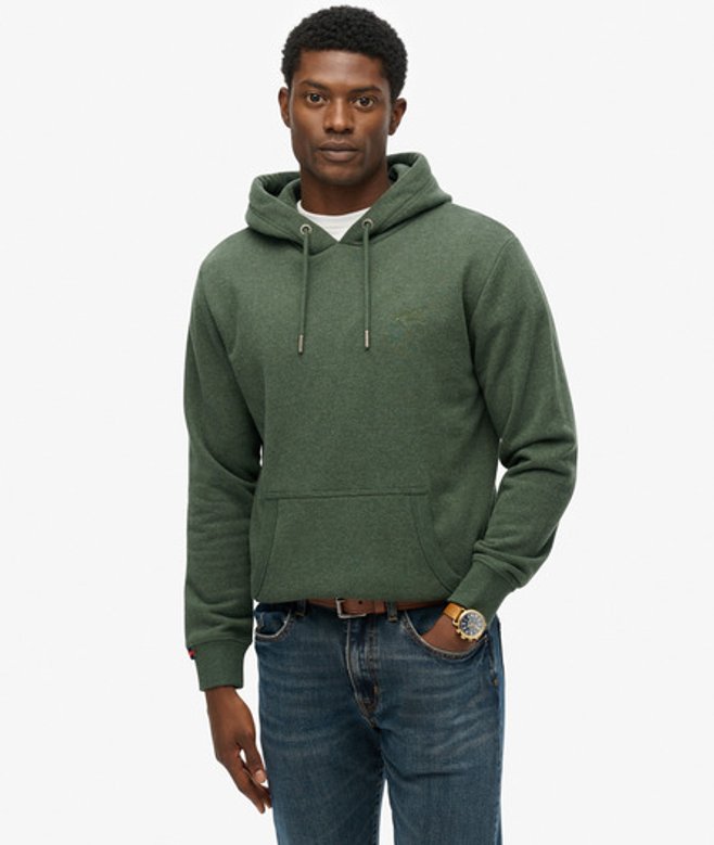 Superdry Essential Logo Hoodie Green