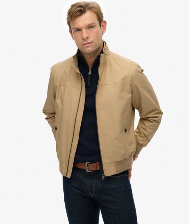 Modern Sportjack Beige Grootte: S afbeelding