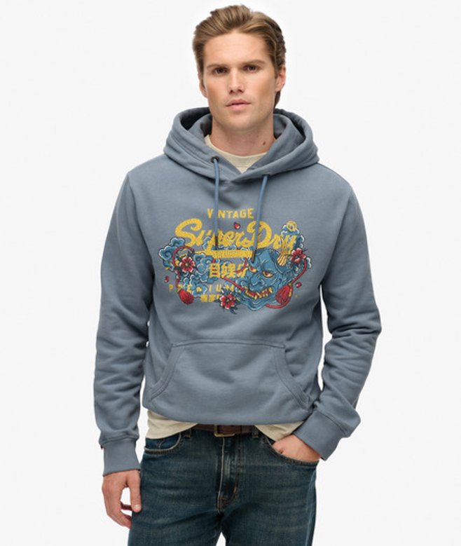 Sweat à Capuche Décontracté Vintage Logo Tokyo Taille: XL - Superdry - Modalova