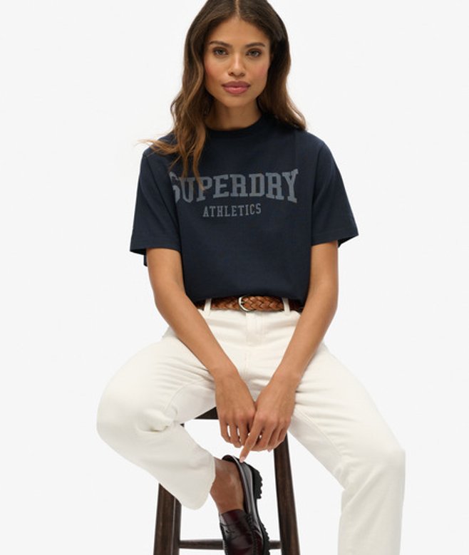 Athletic Essentials Oversized T-shirt Blauw Grootte: 34 afbeelding