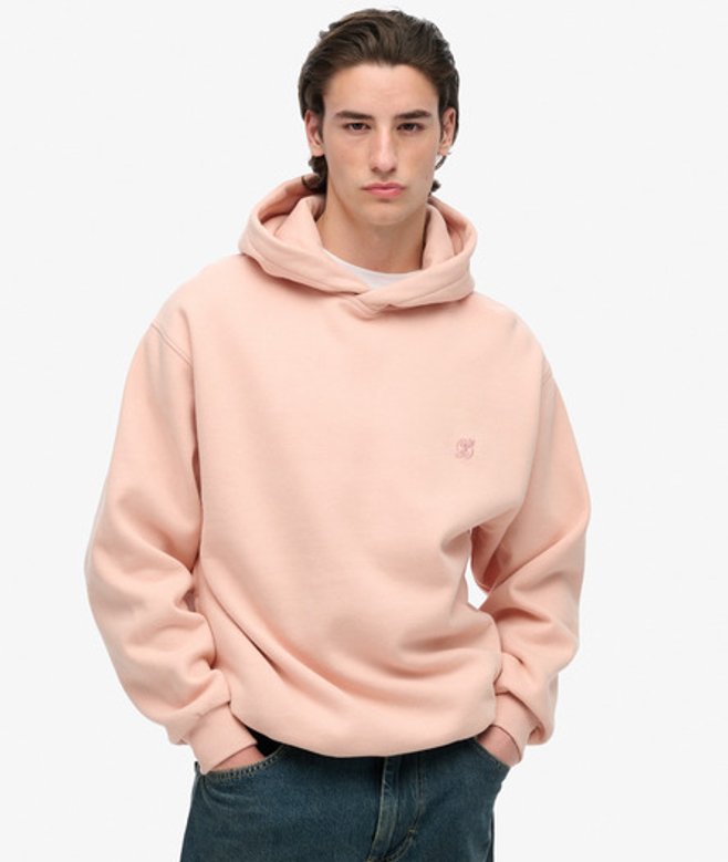 Superdry Blank Oversized Hoodie Pink