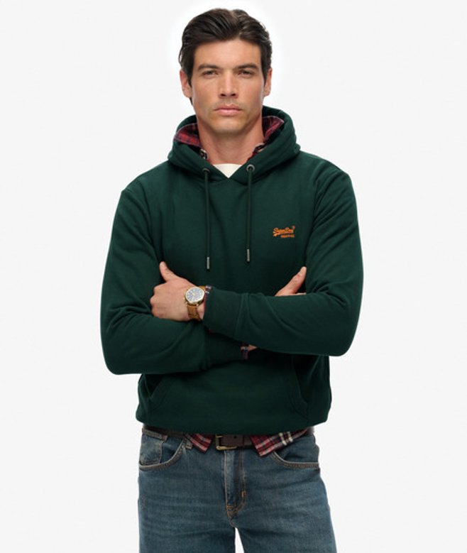 Essential Logo Hoodie Green Grootte: XL afbeelding
