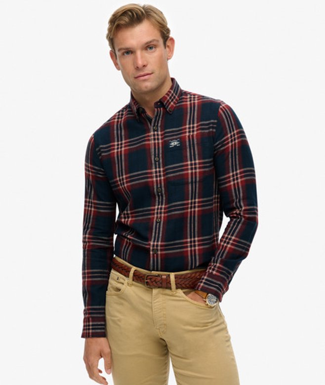 Katoenen Lumberjack Overhemd met Lange Mouwen