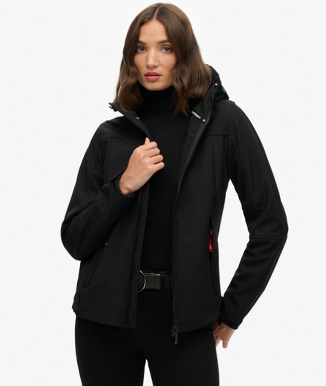 Klassieke Trekker-jas met Capuchon Black Grootte: 42 afbeelding