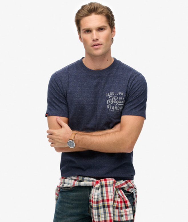 Herren Lässiges Industrial T-shirt - Größe: M - Superdry - Modalova
