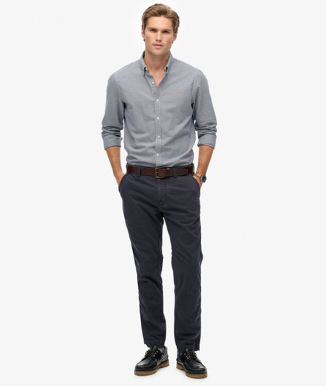 Utility Chinobroek Blauw Grootte: 32/32 afbeelding