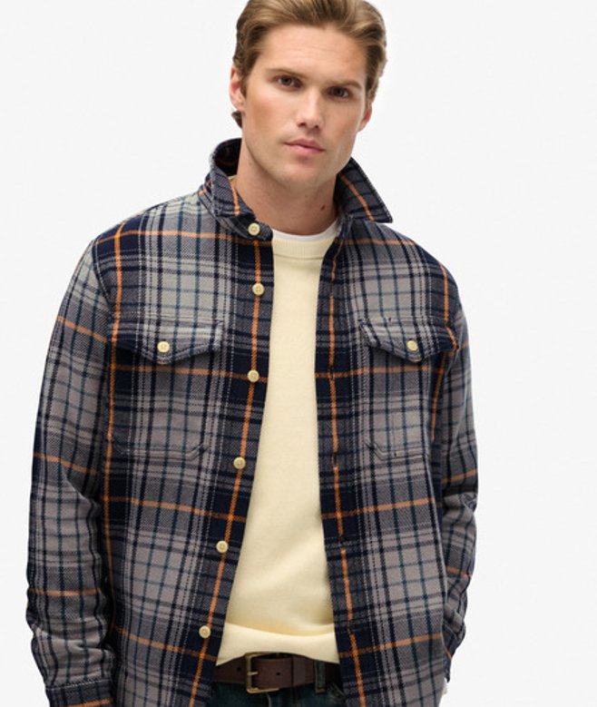 Herren Merchant Schweres Karohemd - Größe: M - Superdry - Modalova