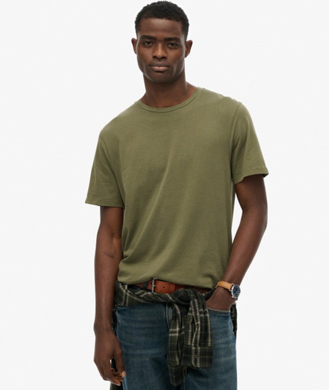 Classic Essential T-shirt Green Grootte: S afbeelding