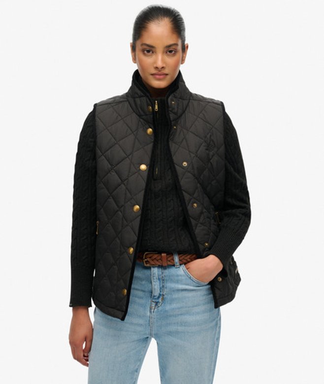 Estate Country Liner Bodywarmer Black Grootte: 40 afbeelding