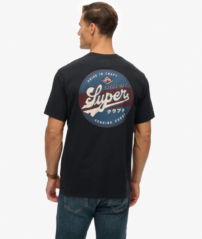Tap Room Oversized T-shirt Black Grootte: L afbeelding