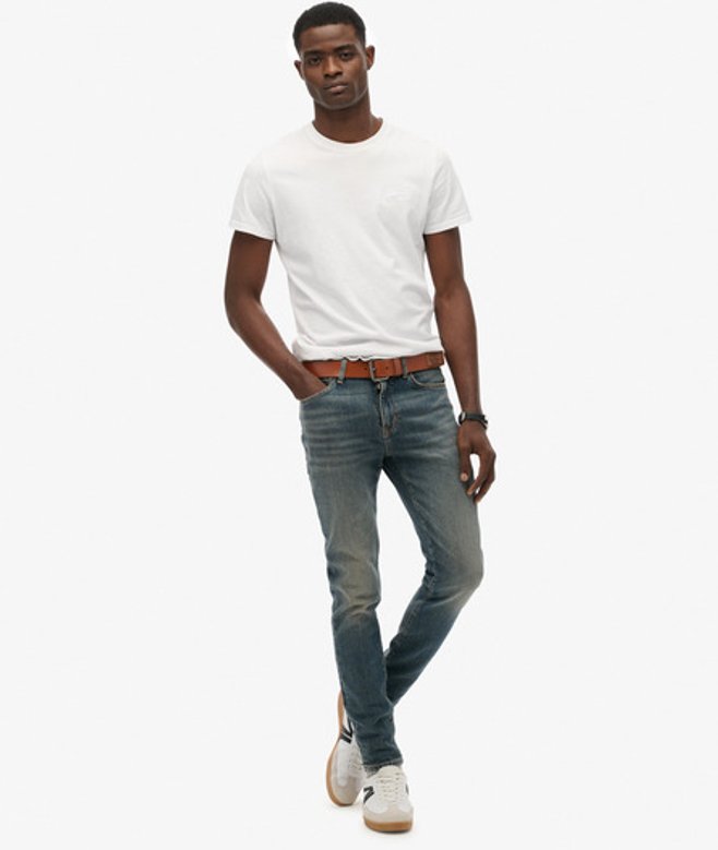 Vintage Skinny Jeans Blue Grootte: 32/32 afbeelding