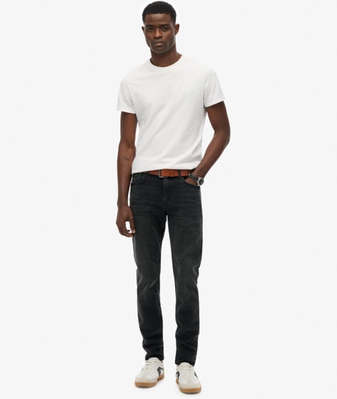 Organic Cotton Vintage Slim Jeans Black Grootte: 30/32 afbeelding