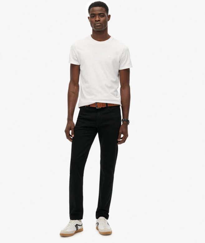 Organic Cotton Vintage Slim Jeans Black Grootte: 30/32 afbeelding