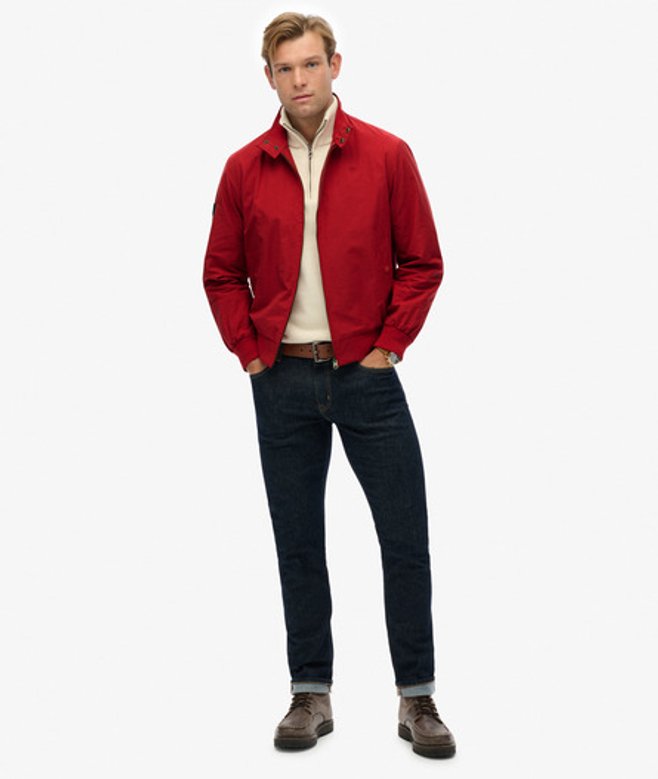 Superdry & Co Men's Classic Harrington Jacket Red / Chilli Pepper Red