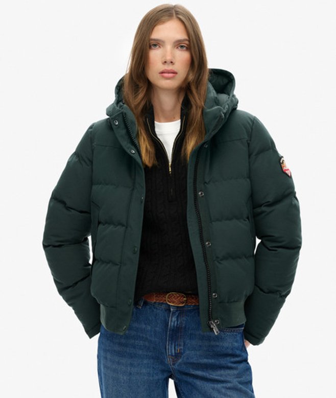 Superdry Everest Hooded Bomberjack Green