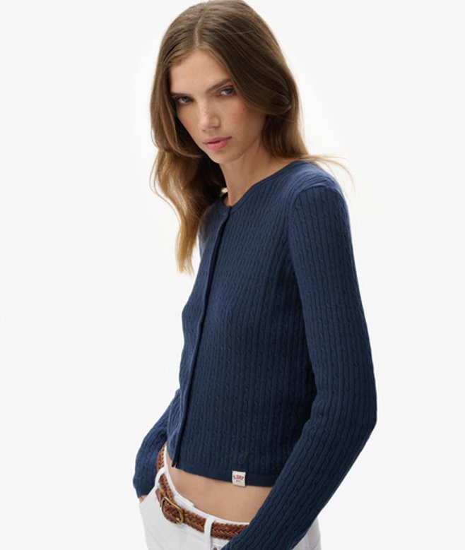 Microkabelvest Blauw Grootte: 38 afbeelding