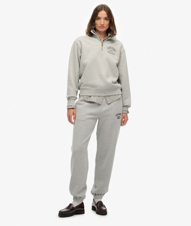Superdry Athletic Essential Boyfriend Joggingbroek Grey