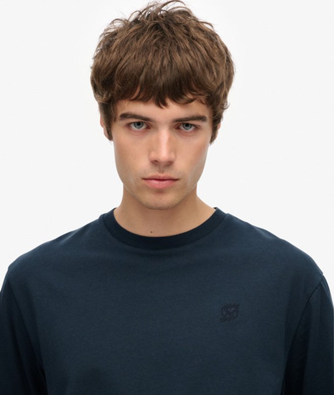 Blank Oversized T-shirt Blue Grootte: L afbeelding