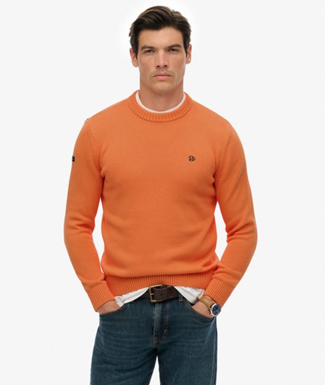 Preppy Katoenen Trui Orange Grootte: L afbeelding