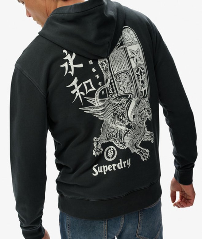 Hoodie Tokyo Narrative Coupe Ample Taille: XL - Superdry - Modalova
