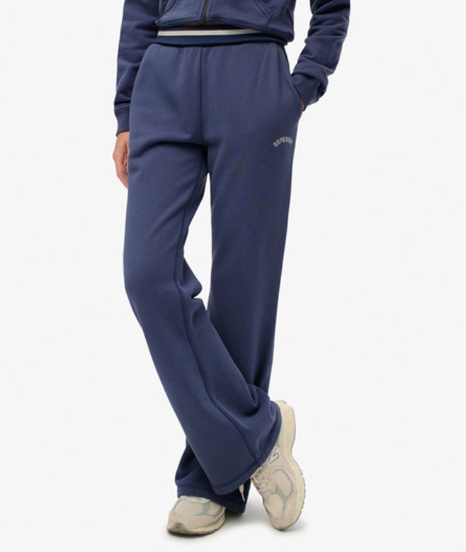 Athletic Essentials Jogger met Lage Taille, Wijde Pijpen en Logo Blauw Grootte: 38 afbeelding
