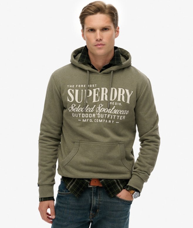 Outdoor Supply Co Hoodie met Relaxte Pasvorm