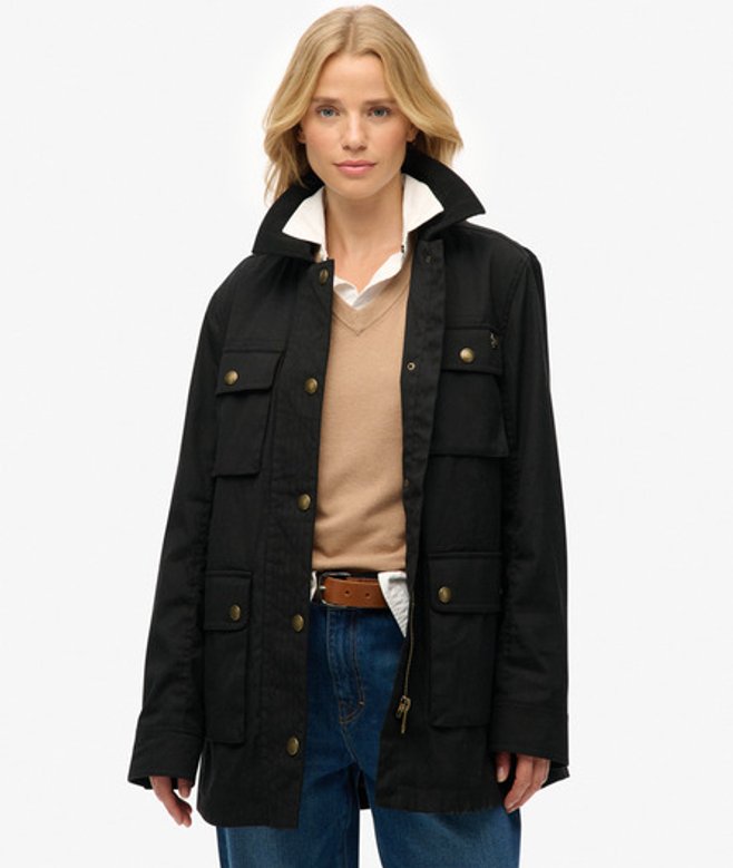 Damen Gewachste Jacke - Größe: 44 - Superdry - Modalova
