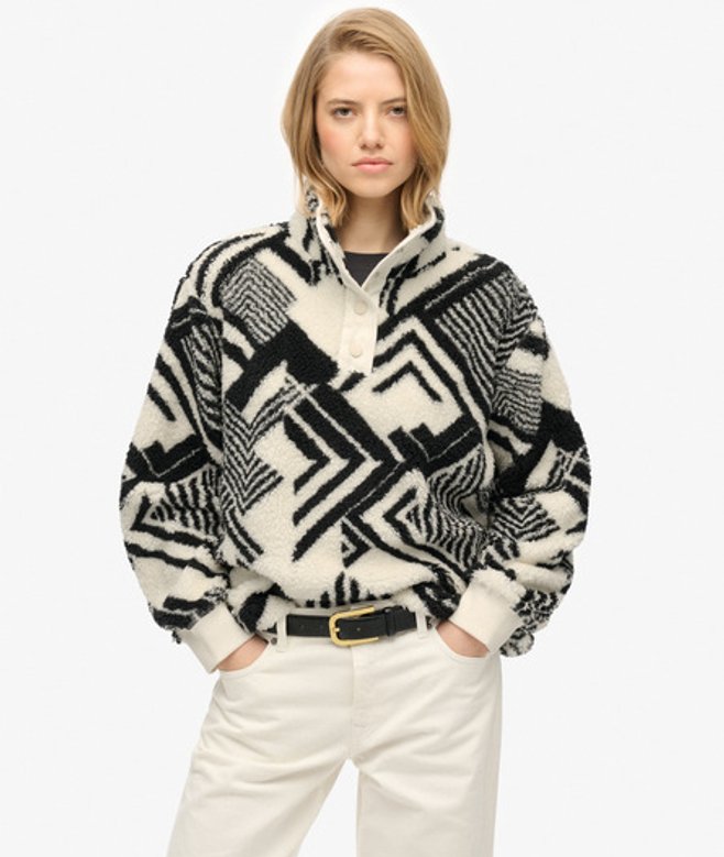 Super Zachte Teddy Fleece met Print