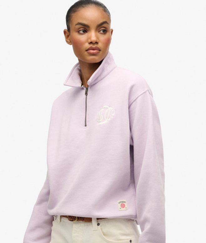 Sd & co. Halve Rits met Kraag