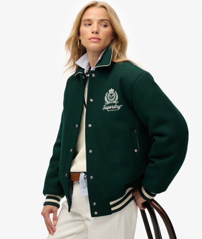 Country Club Wollen Bomberjack