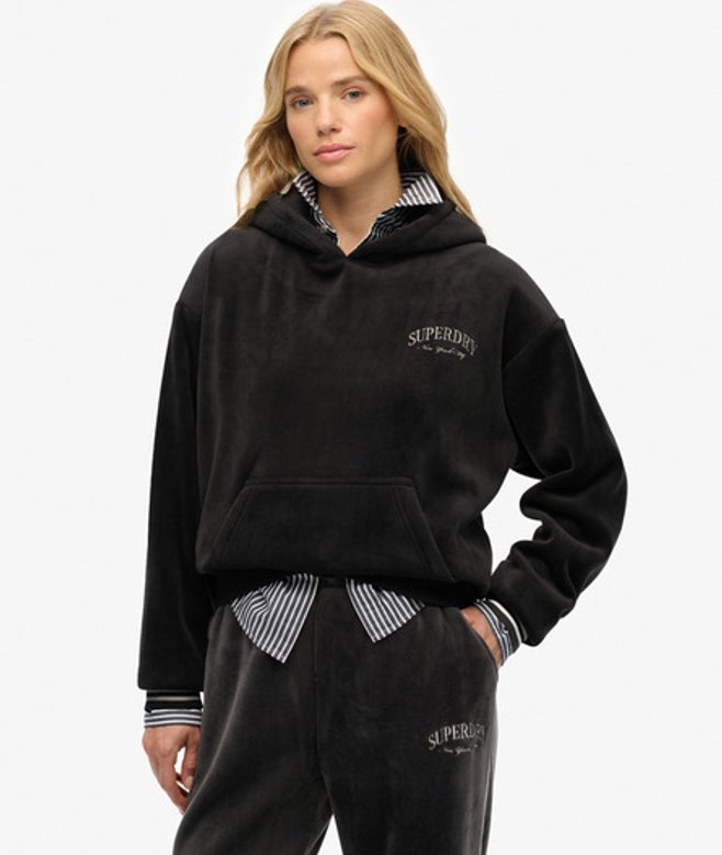 Country Club Velour Relaxed Hoodie