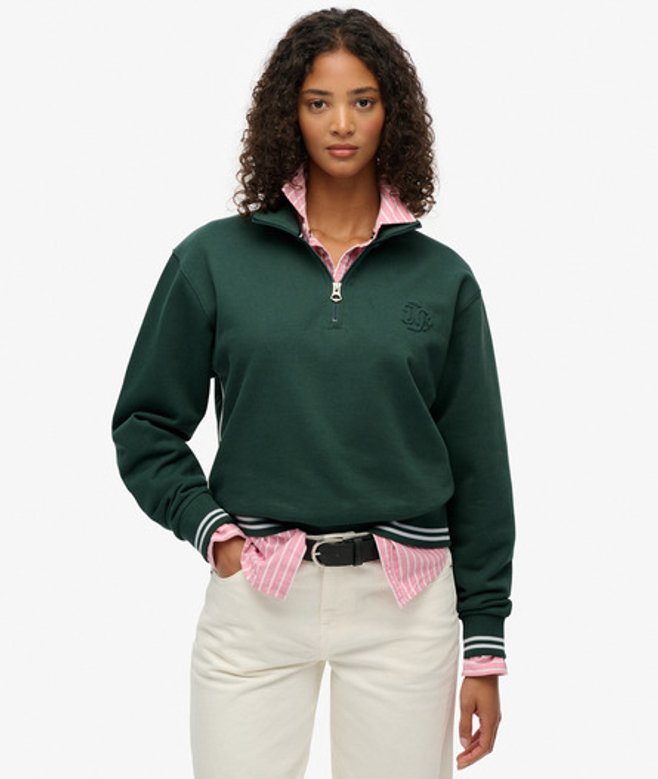 Country Club Halfhoge Trui met Reliëflogo