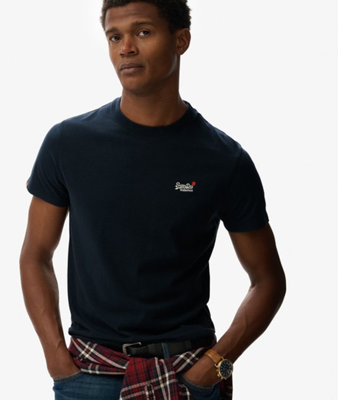 Essential Contrast Geborduurde T-shirt