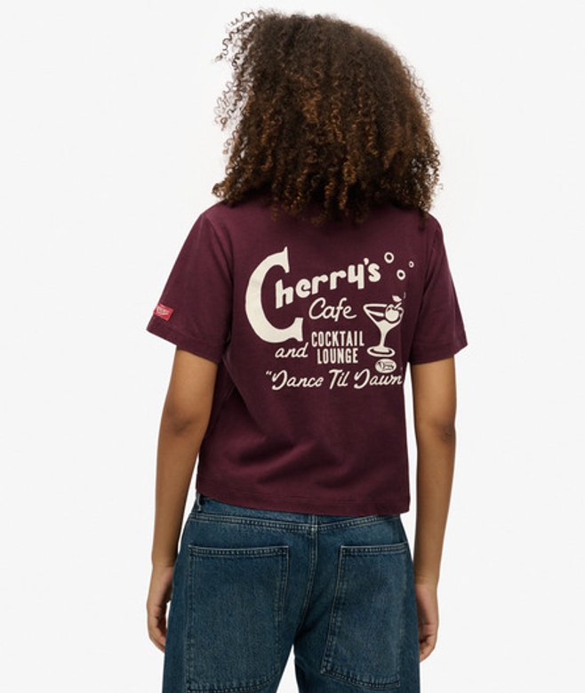 Roadside Trade Relaxed T-shirt Purple Grootte: 42 afbeelding