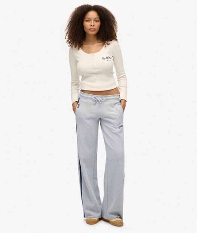 Superdry Athletic Essentials Logo Rechte Joggingbroek Light Grey