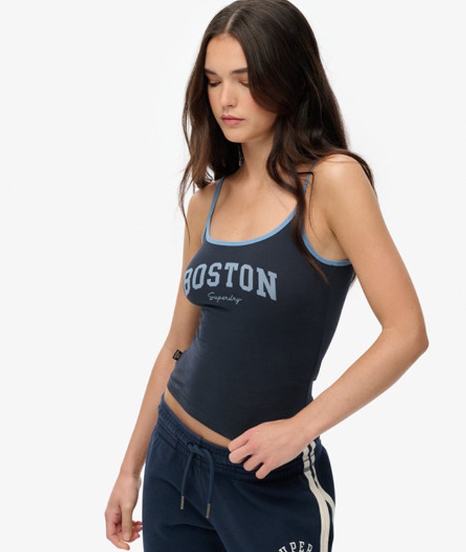 Athletic Essentials Cami Top met Logo Blauw Grootte: 36 afbeelding