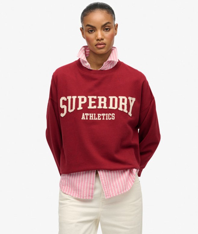 Damen Lässiges Athletic Essentials Sweatshirt mit Applikation - Größe: 42 - Superdry - Modalova