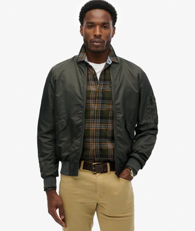 Merchant MA1 Bomberjack Dark Grey Grootte: L afbeelding