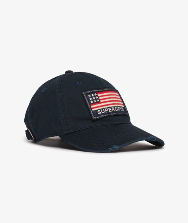 Patched Baseballpet Blauw Grootte: 1SIZE afbeelding
