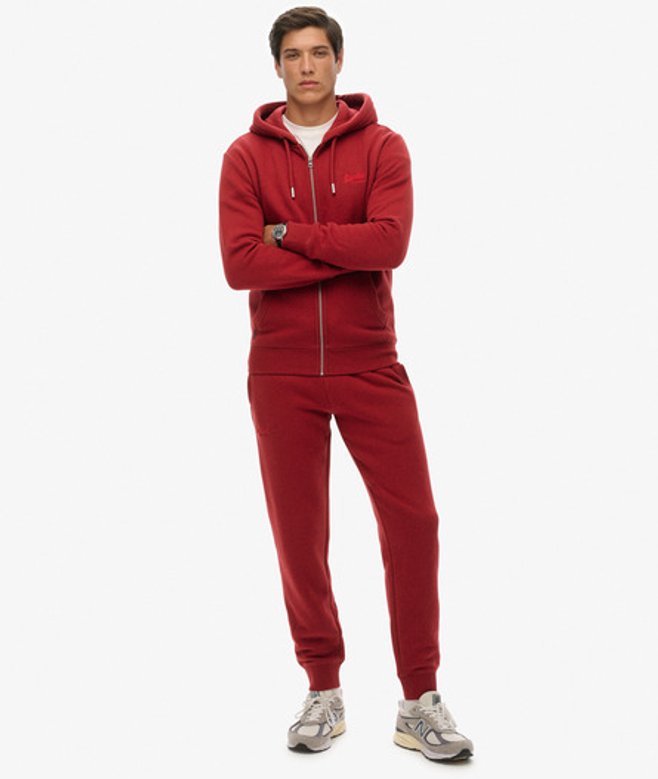 Superdry Vintage Logo Geborduurde Joggingbroek Red