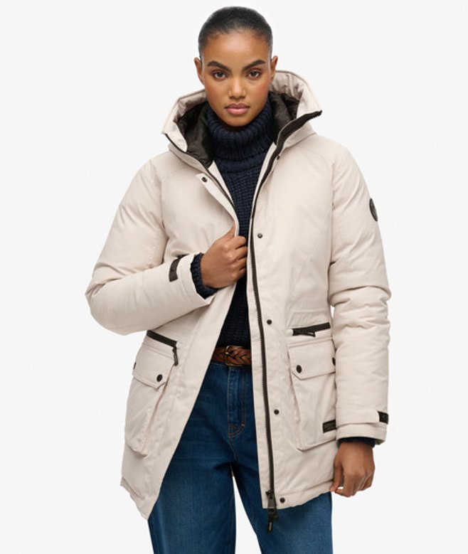 City Gewatteerde Parka Jas