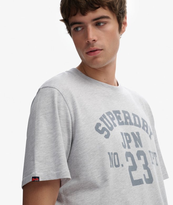 Athletic Essential T-shirt met Print Light Grey Grootte: Xxxl afbeelding