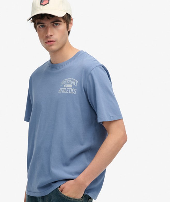 Athletic Essential T-shirt met Print Blue Grootte: Xxl afbeelding