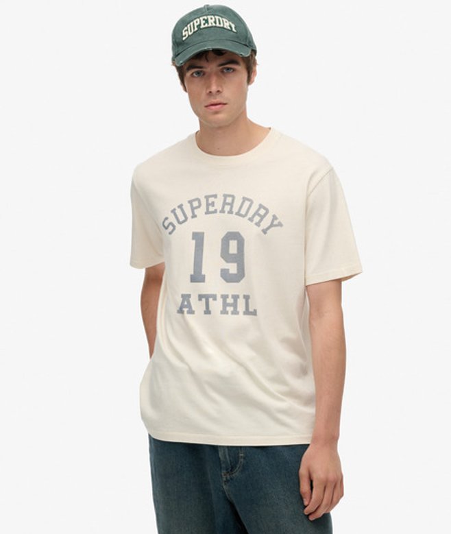 Athletic Essential T-shirt met Print White Grootte: S afbeelding