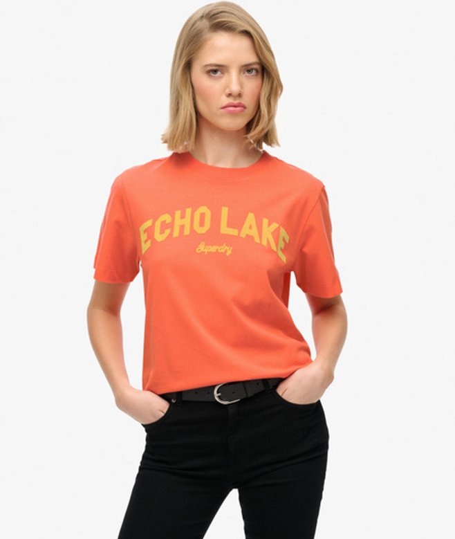 Outdoor Location Box T-shirt met Losse Pasvorm
